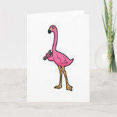 Flamingo als Mechanisch met moersleutel Kaart (Voorkant)