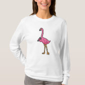 Flamingo als Mechanisch met moersleutel T-shirt (Voorkant)
