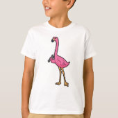 Flamingo als Mechanisch met moersleutel T-shirt (Voorkant)