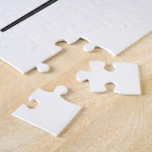 Flamingo als Pensioner met een wandelstok Legpuzzel (Zijkant)