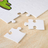 Flamingo als prinses met Kroon Legpuzzel (Zijkant)