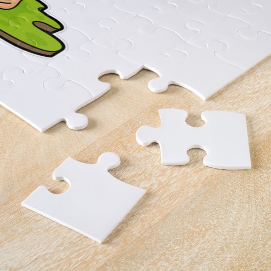 Flamingo als prinses met Kroon Legpuzzel (Zijkant)