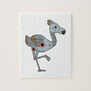 Flamingo als Robot Legpuzzel