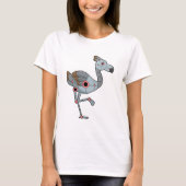 Flamingo als Robot T-shirt (Voorkant)