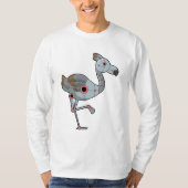Flamingo als Robot T-shirt (Voorkant)