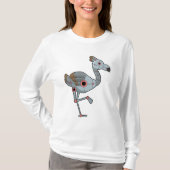 Flamingo als Robot T-shirt (Voorkant)
