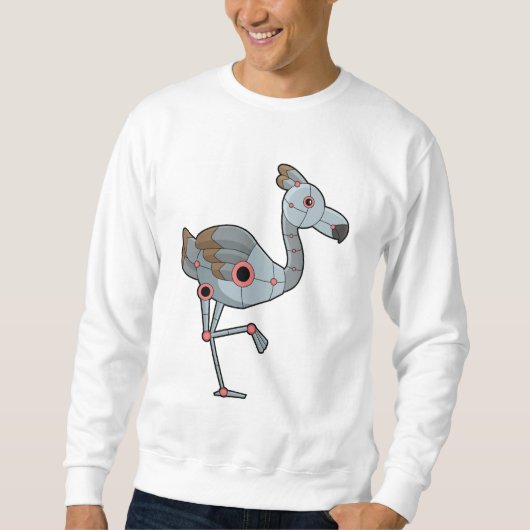 Flamingo als Robot Trui (Voorkant)