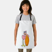 Flamingo als Surfer met Surfboard.PNG Schort (Insitu)