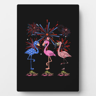 Flamingo American Flag voor 4 juli Fotoplaat