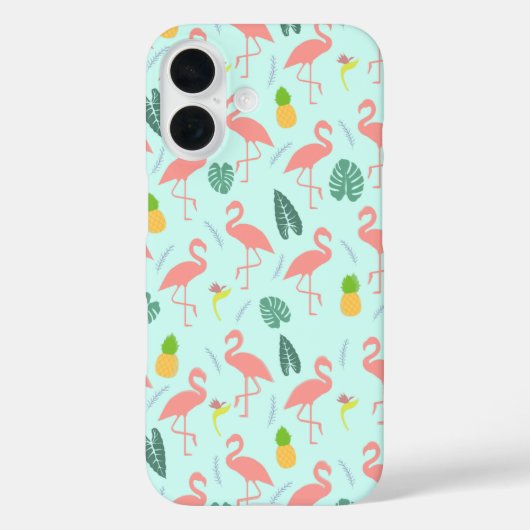 Flamingo & Ananas - Zomer Patroon Case-Mate iPhone Case (Achterkant)