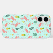 Flamingo & Ananas - Zomer Patroon Case-Mate iPhone Case (Achterkant (horizontaal))