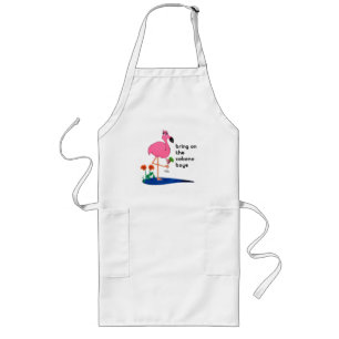 Flamingo and cabana boy BBQ apron Lang Schort
