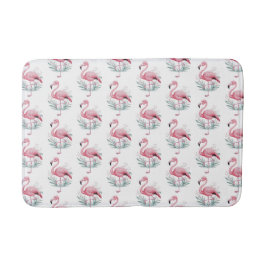 Flamingo and Flowers Badmat