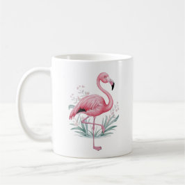 Flamingo and Flowers Koffiemok