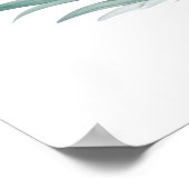 Flamingo and Flowers Poster (Hoek)