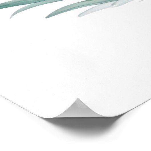 Flamingo and Flowers Poster (Hoek)