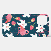 Flamingo and Lilies Tropische  naadloze vlek Case-Mate iPhone Case (Achterkant (horizontaal))