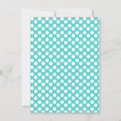Flamingo and Polka Dot Party Invitation Kaart (Achterkant)