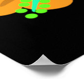 Flamingo and Summer Fruits Fun Pattern Poster (Hoek)