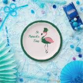 Flamingo Animal Pink St Patrick's Day Papieren Bordje (Feest)
