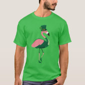 Flamingo Animal St Patrick's Day T-shirt (Voorkant)