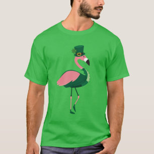 Flamingo Animal St Patrick's Day T-shirt