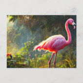 Flamingo ansichtkaart briefkaart (Voorkant)