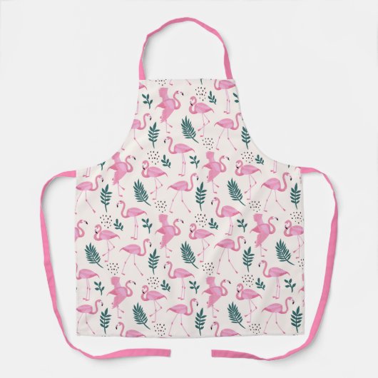 Flamingo Apron Schort (Voorkant)