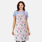 Flamingo Apron Schort (Gedragen)