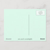 Flamingo Aqua briefkaart (Achterkant)