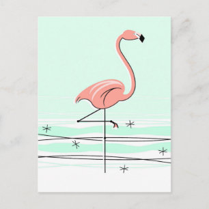 Flamingo Aqua briefkaart