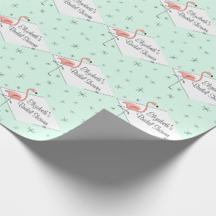 Flamingo Aqua diamant Vrijgezellenfeest inpakpapie Cadeaupapier