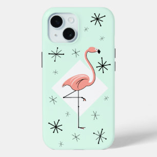 Flamingo Aqua Diamond iPhone hoesje