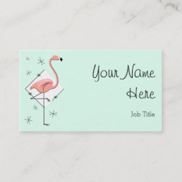Flamingo Aqua Diamond visitekaartje