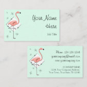 Flamingo Aqua Diamond visitekaartje (Voorkant / Achterkant)