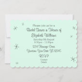 Flamingo Aqua Diamond Vrijgezellenfeesten beugel Kaart (Achterkant)