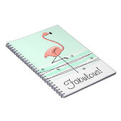 Flamingo Aqua Fabulous, notitieboek (Rechterzijde)