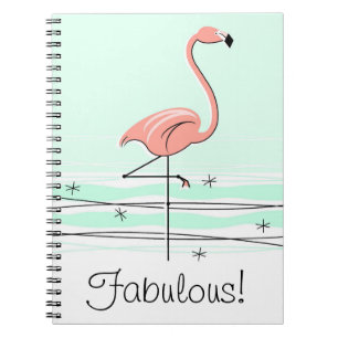 Flamingo Aqua Fabulous, notitieboek