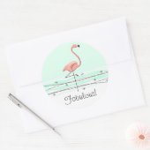 Flamingo Aqua Fabulous! sticker (Envelop)