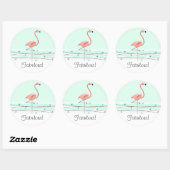 Flamingo Aqua Fabulous! sticker (Vel)