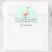 Flamingo Aqua Fabulous! sticker (Tas)