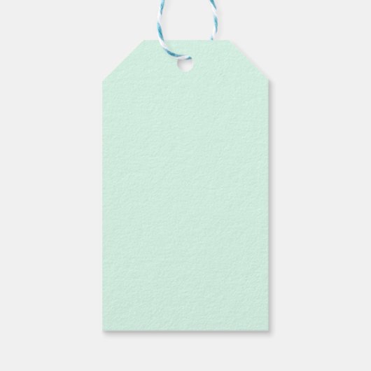 Flamingo Aqua Happy Birthday gift labels Cadeaulabel (Achterkant)