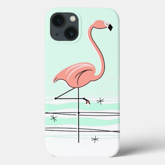 Flamingo Aqua iPad case (Achterkant)
