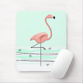Flamingo Aqua mousepad Muismat (Met muis)