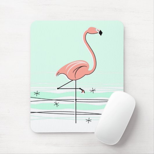 Flamingo Aqua mousepad Muismat (Met muis)