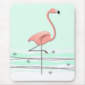Flamingo Aqua mousepad Muismat (Voorkant)