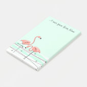 Flamingo Aqua Pair "Text" vertical Post-it® Notes (Schuin)