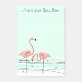 Flamingo Aqua Pair "Text" vertical Post-it® Notes (Voorkant)