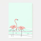 Flamingo Aqua Pair verticaal Post-it® Notes (Voorkant)