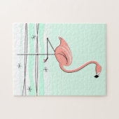 Flamingo Aqua puzzle Legpuzzel (Horizontaal)